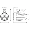 Boxa Marina Tower ALLROUNDMARIN DS18 NXL-X8TP/BK 8" cu Iluminare RGB LED
