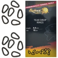 Anouri Select Baits Tear Drop Rings, 6mm, 10buc/pac