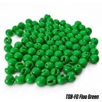 BILE TUNGSTEN SLOTTED BEADS 3.3mm FLUO GREEN 10 buc/plic