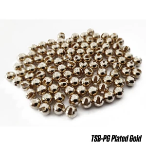 Bile Tungsten Slotted Beads 3.8mm Plated Gold 10buc/plic
