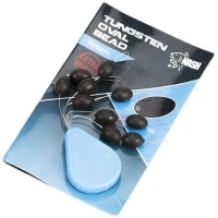 Bile Nash Tungsten Oval Bead Black, 4mm, 10buc/pac