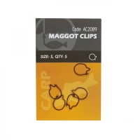 Clips Pentru Viermusi Orange Size Maggot Clips, Marime S, 5buc/pac