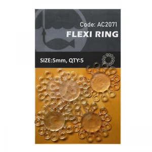 Orange Flexi Ring 5mm 5 Buc/plic