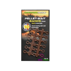 Inele Elastice Enterprise Tackle Pellet-bait Bands Brown Small (6-8mm) 24buc/plic