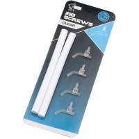 Kit Momeala Nash Zig Screw Small, Clear, 4buc/pac