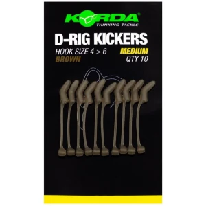 Line Aligner Korda D-rig Kicker, Brown, Marime M, Pentru Carlige Nr. 4-6, 10buc/pac