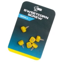 Surub Pop-up Nash Sweetcorn Screw, Yellow, Large, 6buc/plic