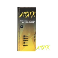 Surub cu Anou Attack negru 12mm Surub cu Anou Attack negru 12mm