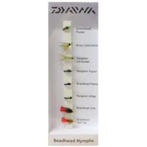 Muste DAIWA Fly Pack Beadhead Nymphs, 8buc/pac Muste DAIWA Fly Pack Beadhead Nymphs, 8buc/pac