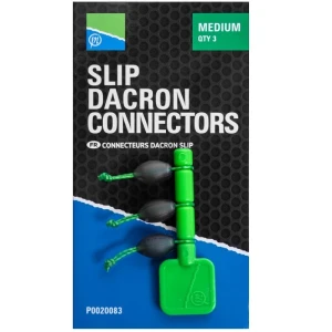 Conector Preston Slip Dacron Connectors - Medium 3buc/plic