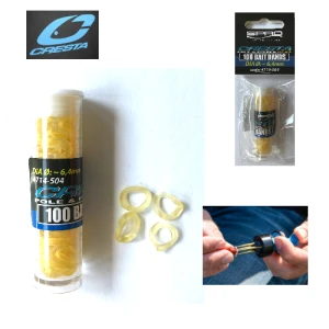 Cresta Latex Bait Band 6.4mm 100 Pcs