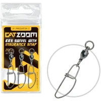 Agrafa Cu Vartej Predator-Z BBS Swivel Insurance Snap,  250lbs,Nr.4, 3Buc/plic Agrafa Cu Vartej Predator-Z BBS Swivel Insurance Snap,  250lbs,Nr.4, 3Buc/plic