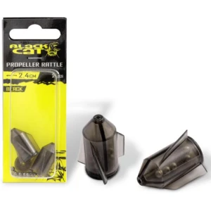 Black Cat Propeller Rattle Rotates Catfish Accessories, Black, 3cm, 2buc/pac Black Cat Propeller Rattle Rotates Catfish Accessories, Black, 3cm, 2buc/pac