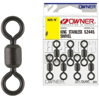 Vartej Owner 52445 Rolling King Stainless Swivel KS-11, 36kg, Nr.8,  15buc/plic Vartej Owner 52445 Rolling King Stainless Swivel KS-11, 36kg, Nr.8,  15buc/plic