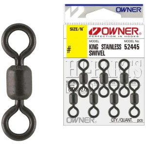 Vartej Owner 52445 Rolling King Stainless Swivel KS-11, 68kg, Nr.5,  13buc/plic Vartej Owner 52445 Rolling King Stainless Swivel KS-11, 68kg, Nr.5,  13buc/plic