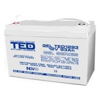 Acumulator Agm Vrla 12V 93A Gel Deep Cycle 306mm x 167mm x 212mm, F12 M6 Ted Acumulator Agm Vrla 12V 93A Gel Deep Cycle 306mm x 167mm x 212mm, F12 M6 Ted