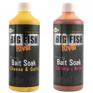 Aditiv Lichid Dynamite Baits Big Fish River Bait Soak Shrimp And Krill 500ml