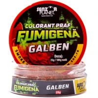 Colorant Praf SENZOR Fumigena, Galben, 25g