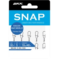 AGRAFA BKK DUOLOCK SNAP CU VARTEJ -51 SS Nr.0 22kg 5buc/plic