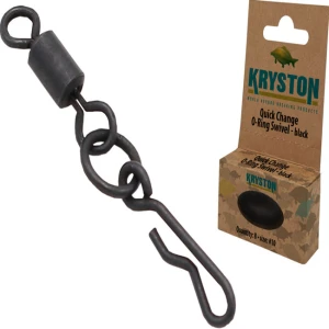 AGRAFA CU VARTEJ SI ANOU KRYSTON QUICK CHANGE O-RING SWIVEL 7 Black AGRAFA CU VARTEJ SI ANOU KRYSTON QUICK CHANGE O-RING SWIVEL 7 Black