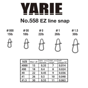 Agrafa Rapida Yarie 558 Ez Line Snap Nr. 0 22lb 11buc/plic