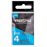 Agrafa Spro Freestyle Fluorocarbon Snaps 4mm, 12kg, 10buc/plic Agrafa Spro Freestyle Fluorocarbon Snaps 4mm, 12kg, 10buc/plic