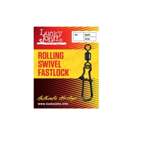 Agrafe Lucky John Fastlock cu vartej nr 6 25 kg Black Nickel  10 buc/plic Agrafe Lucky John Fastlock cu vartej nr 6 25 kg Black Nickel  10 buc/plic