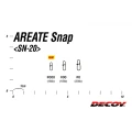 Agrafa DECOY Areate Snap SN20, Nr. 0, 30lbs, 10buc/pac