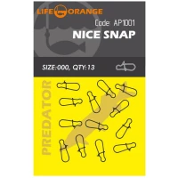 Agrafa Orange Nice Snap No.1, 13buc/pac Agrafa Orange Nice Snap No.1, 13buc/pac