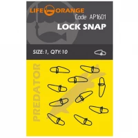Agrafa Snap Orange Lock Snap No.0, 10buc/pac