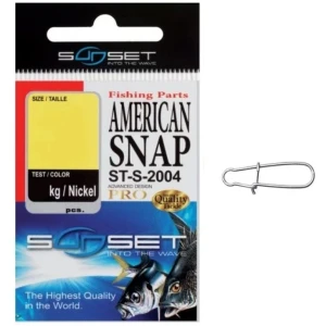 Agrafa Sunset ST-S-2004 American Snap, 30kg, Nr.3, 15buc/plic Agrafa Sunset ST-S-2004 American Snap, 30kg, Nr.3, 15buc/plic