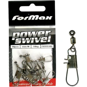 Vartej Culisant cu Agrafa FORMAX Power Swivel, Marime M, 10buc/pac