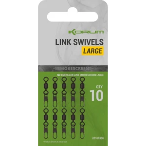 Agrafa Cu Vartej Korum Smokescreen Link Swivels Large, 10buc/pac