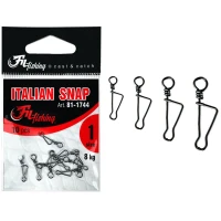 Agrafa Filfishing Filex Italian Snap, Marime Ss, 10buc/pac