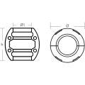 Anod de Sacrificiu pentru Ax TECNOSEAL, Zinc, Lung, Ax 60mm, 100mm Anod de Sacrificiu pentru Ax TECNOSEAL, Zinc, Lung, Ax 60mm, 100mm