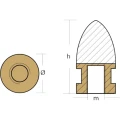 Anod de Sacrificiu pentru Ax si Elice TECNOSEAL Riva, Zinc, M16x1.5, Ax 20-30mm