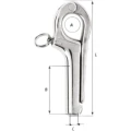 Carlig Pelican pentru Balustrada WICHARD, 100mm, M8x1.25
