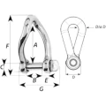 Cheie de Tachelaj Rasucita WICHARD, Inox AISI 316, 8mm