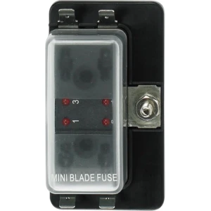 Cutie pentru Sigurante Auto cu LED ALLROUNDMARIN, 4 Circuite