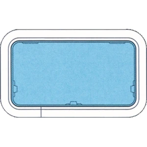 Hublou Marin LEWMAR Portlights G.5 Luke Rauchgrau Innenrahmen, 26.4x44.9cm, 1buc/pac