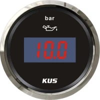 Indicator Digital Presiune Ulei Kus, 0-10bar, 12/24v, Negru