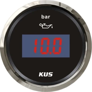 Indicator Digital Presiune Ulei KUS, 0-10bar, 12/24V, Negru