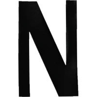 Litera Autoadeziva N Allroundmarin Standard, Negru