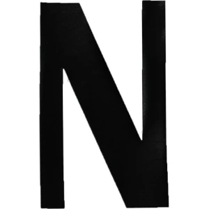 Litera Autoadeziva N ALLROUNDMARIN Standard, Negru