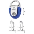 Ochet Mobil pentru Sina de Punte WICHARD, Standard, 9-13mm