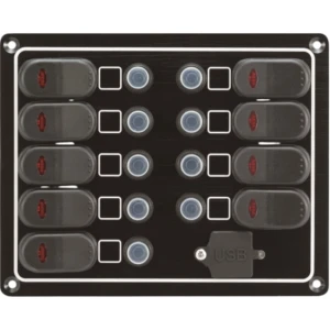 Panou Electric ALLROUNDMARIN cu 9 Intrerupatoare si Port USB