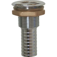 Racord Trecere Prin Bord Allroundmarin 1 1/2", Cu Stut, Alama Cromata