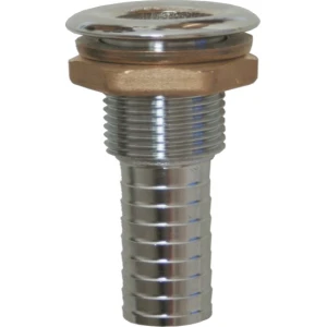 Racord Trecere prin Bord ALLROUNDMARIN 1 1/4", cu Stut, Alama Cromata