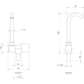Robinet pentru Barca TREM, Pipa Pivotanta, Racord 3/8"