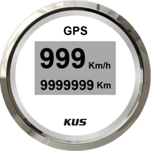 Vitezometru GPS Digital KUS 52mm, Alb
